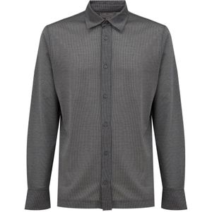 Canali, Heren, Overhemden, Grijs, Maat: L Katoen,