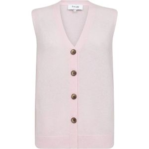 Levete Room, Dames, Truien, Roze, Maat: XS Kasjmier,