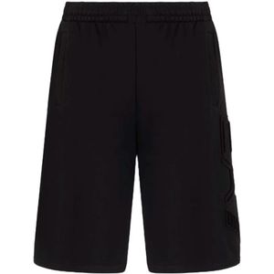 Emporio Armani Ea7, Heren, Korte broeken, Zwart, Maat: S Katoen,