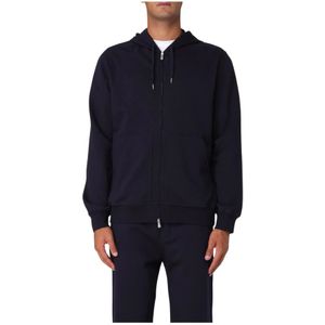 Brunello Cucinelli, Heren, Sweatshirts & Hoodies, Blauw, Maat: XL