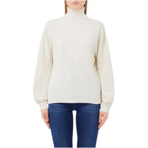 Liu Jo - Gesloten Trui - Wit - Dames - Elegante Met Fonkelende Details