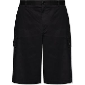 Dolce & Gabbana, Heren, Korte broeken, Zwart, Maat: L Katoen,