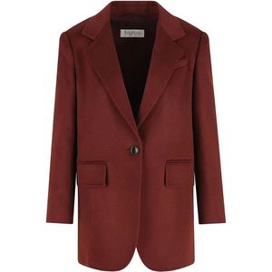 Max Mara, Dames, Jassen, Rood, Maat: M Poliester,