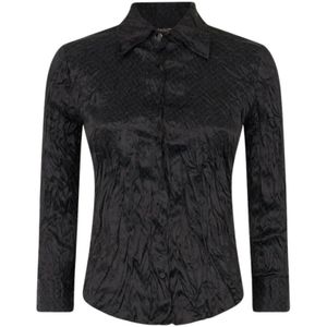 Roberto Cavalli, Dames, Blouses & Shirts, Zwart, Maat: S Zijde,