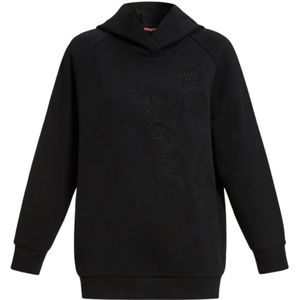 Marina Rinaldi, Dames, Sweatshirts & Hoodies, Zwart, Maat: M