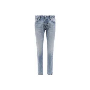 Dsquared2 Blauwe Regular Fit Jeans , Blue , Heren , Maat: XS