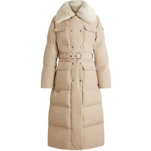 Fusalp, Dames, Mantels, Beige, Maat: 2XS Leer,