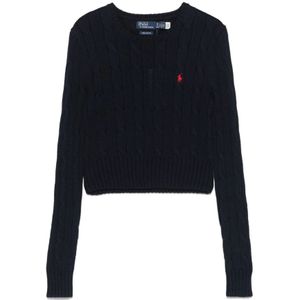 Polo Ralph Lauren, Dames, Truien, Blauw, Maat: XL Katoen,