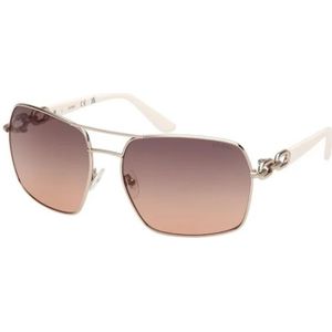 Navigator - Zonnebril - Glanzend Roségoud - Blauw Gradiënt Glazen