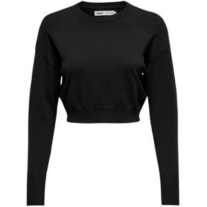 Gebreide Trui - Effen - Knitwear - Ronde Hals - Lange Mouw