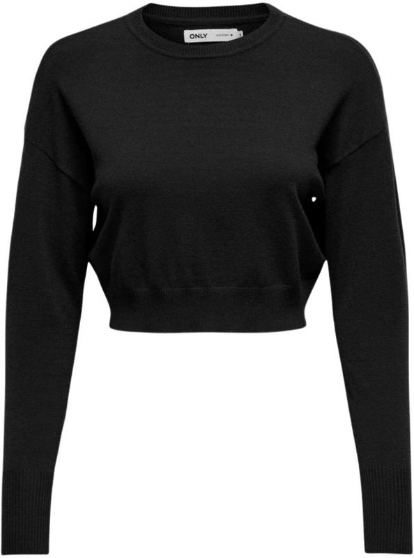 Gebreide Trui - Effen - Knitwear - Ronde Hals - Lange Mouw