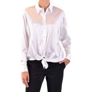 Pinko, Dames, Blouses & Shirts, Wit, Maat: M Zijde,