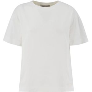 Ermanno Scervino, Dames, Tops, Wit, Maat: L Katoen,