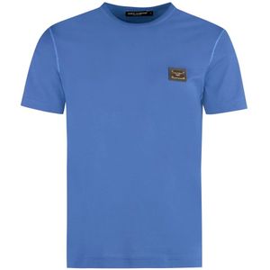 Dolce & Gabbana, Heren, Tops, Blauw, Maat: S Katoen,