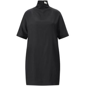 Loulou Studio, Dames, Jurken, Zwart, Maat: S Viscose,