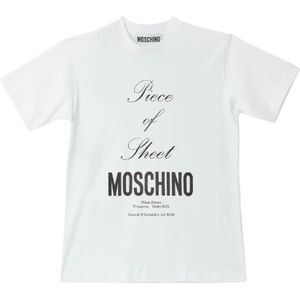 Moschino, Dames, Tops, Wit, Maat: XS Katoen,