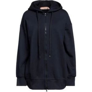 N21, Heren, Sweatshirts & Hoodies, Blauw, Maat: M