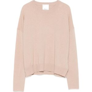 Allude, Dames, Truien, Beige, Maat: S Kasjmier,