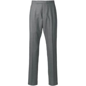 Thom Browne, Heren, Broeken, Grijs, Maat: S Wol,