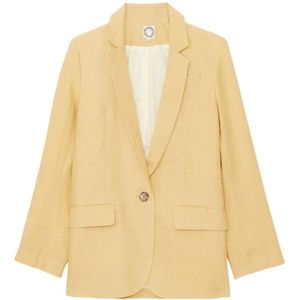 Ines de la Fressange Paris, Dames, Jassen, Geel, Maat: XL Linnen,