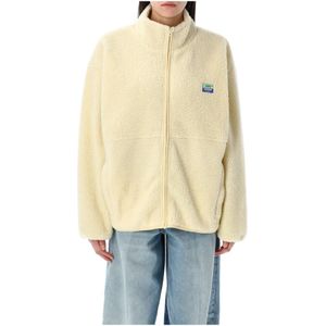 American Vintage, Dames, Sweatshirts & Hoodies, Beige, Maat: M/L Fleece,