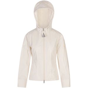 Moncler, Dames, Jassen, Wit, Maat: M Katoen,