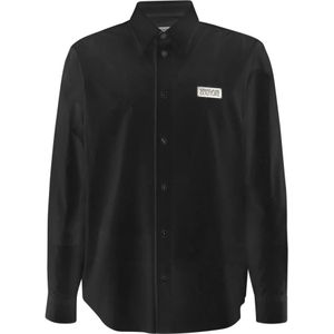Versace Jeans Couture, Heren, Overhemden, Zwart, Maat: M