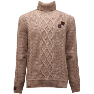 Bob, Heren, Truien, Beige, Maat: S Wol,