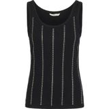 Cream - CRRibba - Blousetop - Zwart - Mouwloos