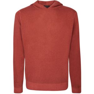 Dell'oglio, Heren, Sweatshirts & Hoodies, Rood, Maat: XL Wol,