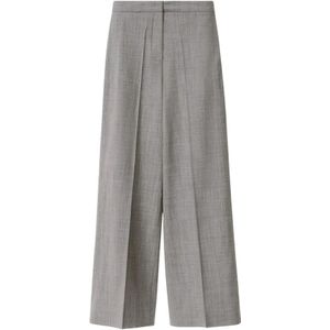 Fabiana Filippi, Dames, Broeken, Grijs, Maat: 2XS Wol,