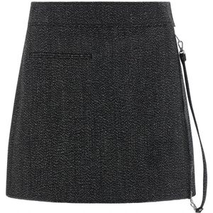 Courrèges, Dames, Rokken, Grijs, Maat: XS Wol,