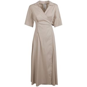 Max Mara, Dames, Jurken, Beige, Maat: XS Katoen,