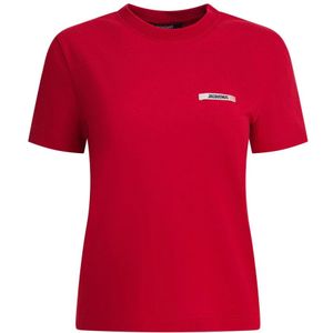 Jacquemus, Dames, Tops, Rood, Maat: XS Katoen,