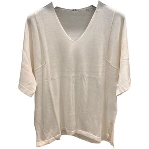 Aspesi, Dames, Blouses & Shirts, Beige, Maat: S Katoen,