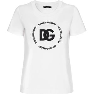 Dolce & Gabbana, Dames, Tops, Wit, Maat: XS Katoen,