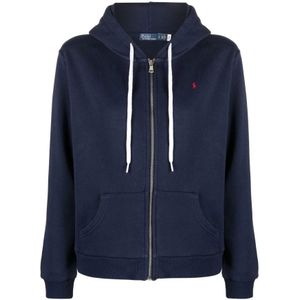 Polo Ralph Lauren, Dames, Sweatshirts & Hoodies, Blauw, Maat: XL Katoen,