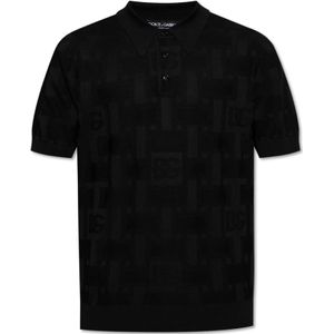 Dolce & Gabbana, Heren, Tops, Zwart, Maat: 2XL Katoen,