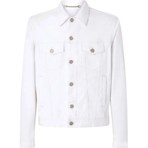 Jacob Cohën, Heren, Jassen, Wit, Maat: M Katoen,