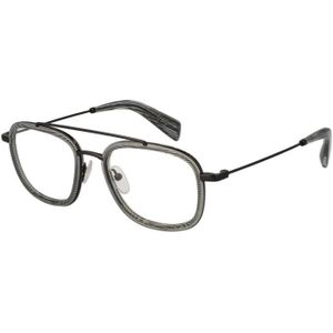 Yohji Yamamoto - Grijze Aviator Optische Frames - Heren
