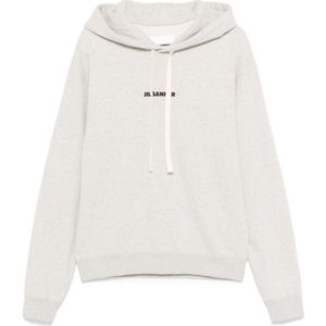 Jil Sander, Heren, Sweatshirts & Hoodies, Grijs, Maat: S Katoen,