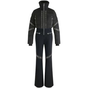 Fusalp, Dames, Jumpsuits & Playsuits, Zwart, Maat: 2XS Leer,