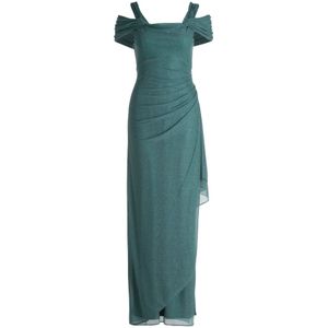 Vera Mont - Avondjurk - Smaragd - Chiffon - Lang/maxi - Aansluitende Pasvorm