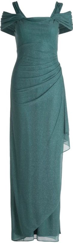 Vera Mont - Avondjurk - Smaragd - Chiffon - Lang/maxi - Aansluitende Pasvorm