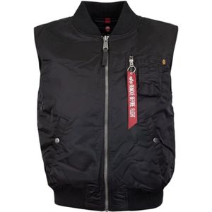 Alpha Industries, Heren, Jassen, Zwart, Maat: L