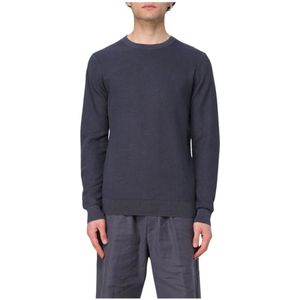 Sun68, Heren, Truien, Blauw, Maat: M Katoen,