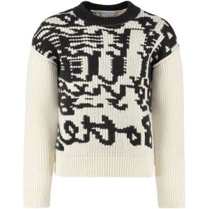 Bottega Veneta, Heren, Truien, Beige, Maat: L Wol,