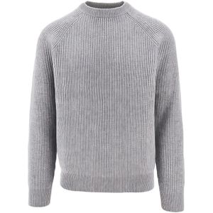 MC2 Saint Barth, Heren, Truien, Grijs, Maat: L Wol,