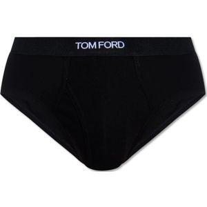 Tom Ford - Slips - Zwart - Katoen - Elastische Tailleband