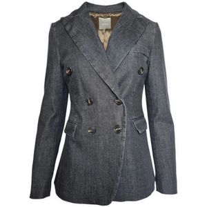 Kiltie, Dames, Jassen, Grijs, Maat: L Denim,